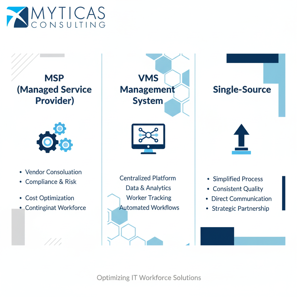 How to Select the Best Workforce Management Model for IT Teams: MSP, VMS, or Single-Source